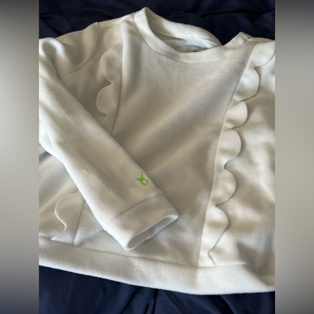 Dudley Stephen's Sabine top in vello fleece, white, no tags but never worn